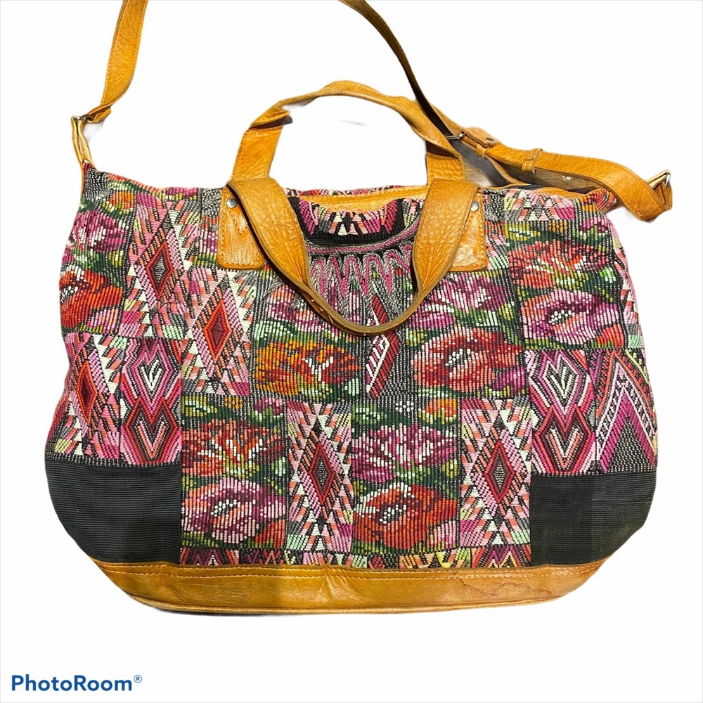 Nena & Co Hupil Embroidered Large Day Bag Pink